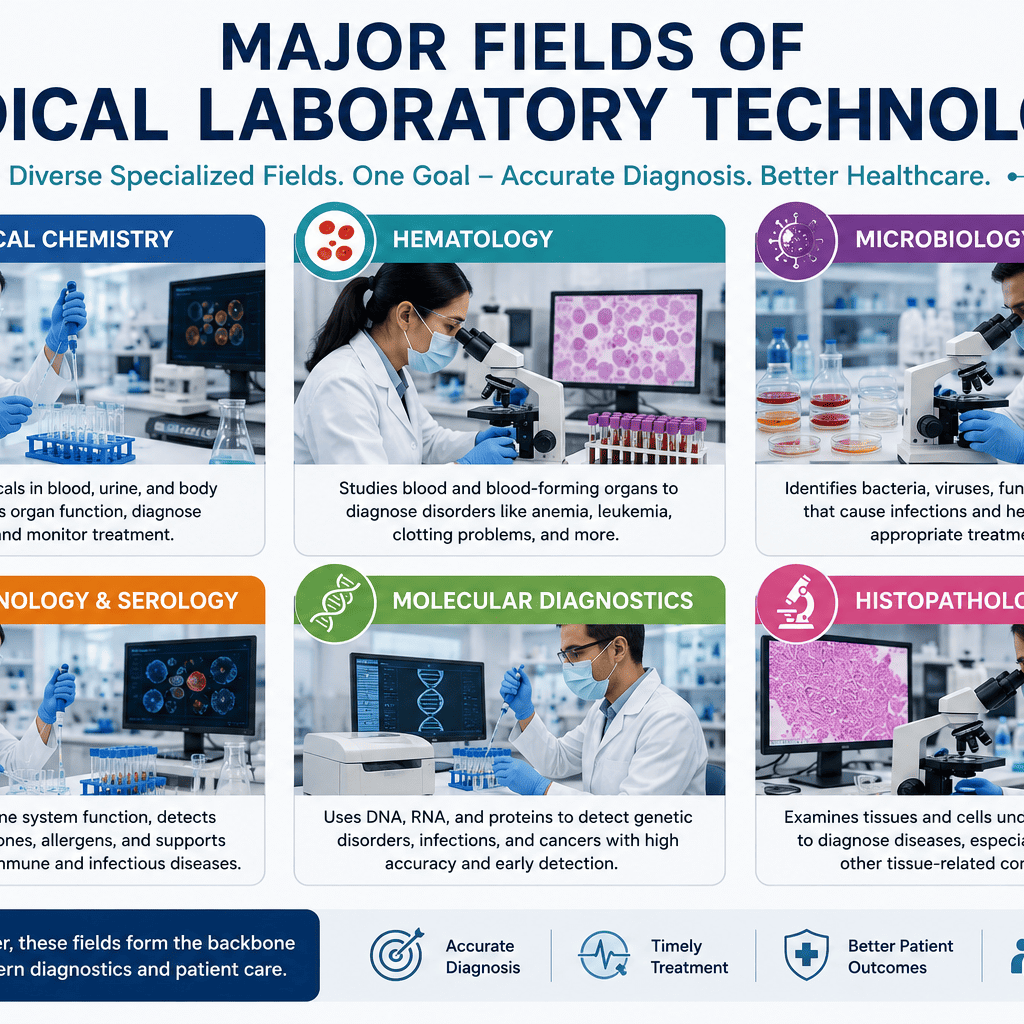 Majorfieldsofmedicallaboratorytechnology
