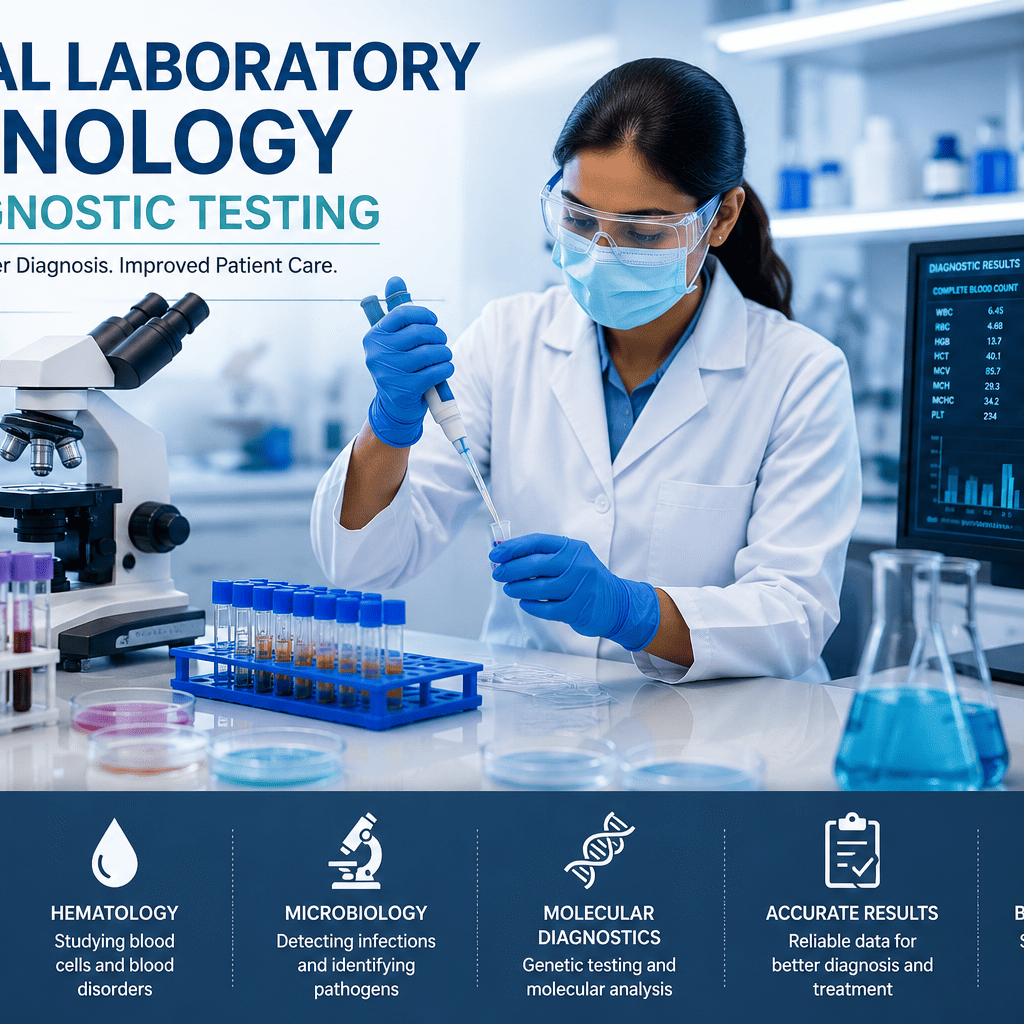 Medical laboratory technology and diagnostic testing