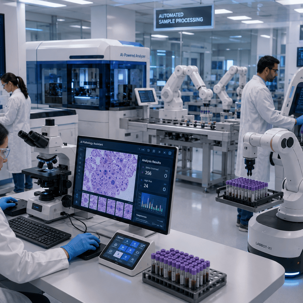AI improving diagnostic laboratory workflows.
