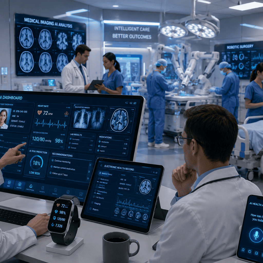 Major applications of AI in healthcare