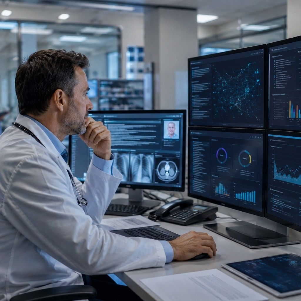 Generative AI medical device being monitored by a physician